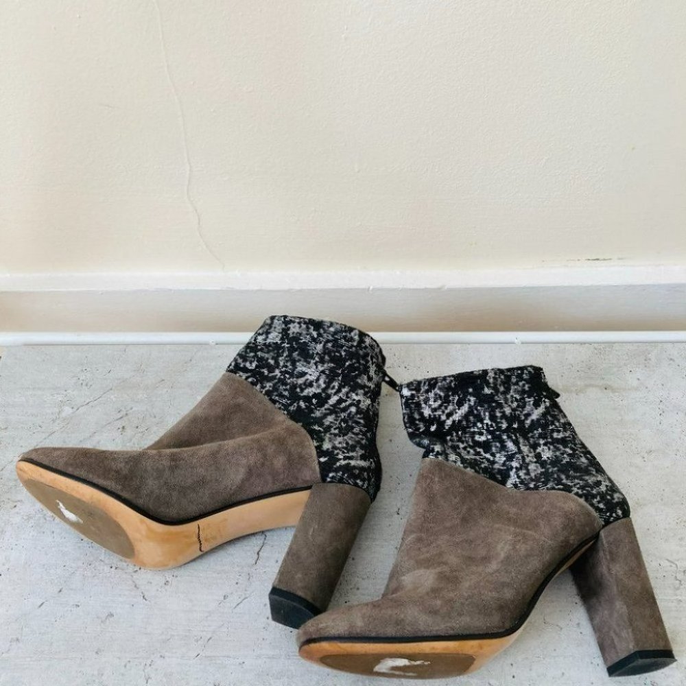 Anthropologie Cubanas Ciara Glitter Heeled Boots - Picture 7 of 16